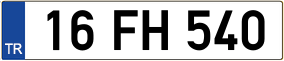 Truck License Plate